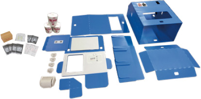 プラスチック段ボール製オストメイトトイレ